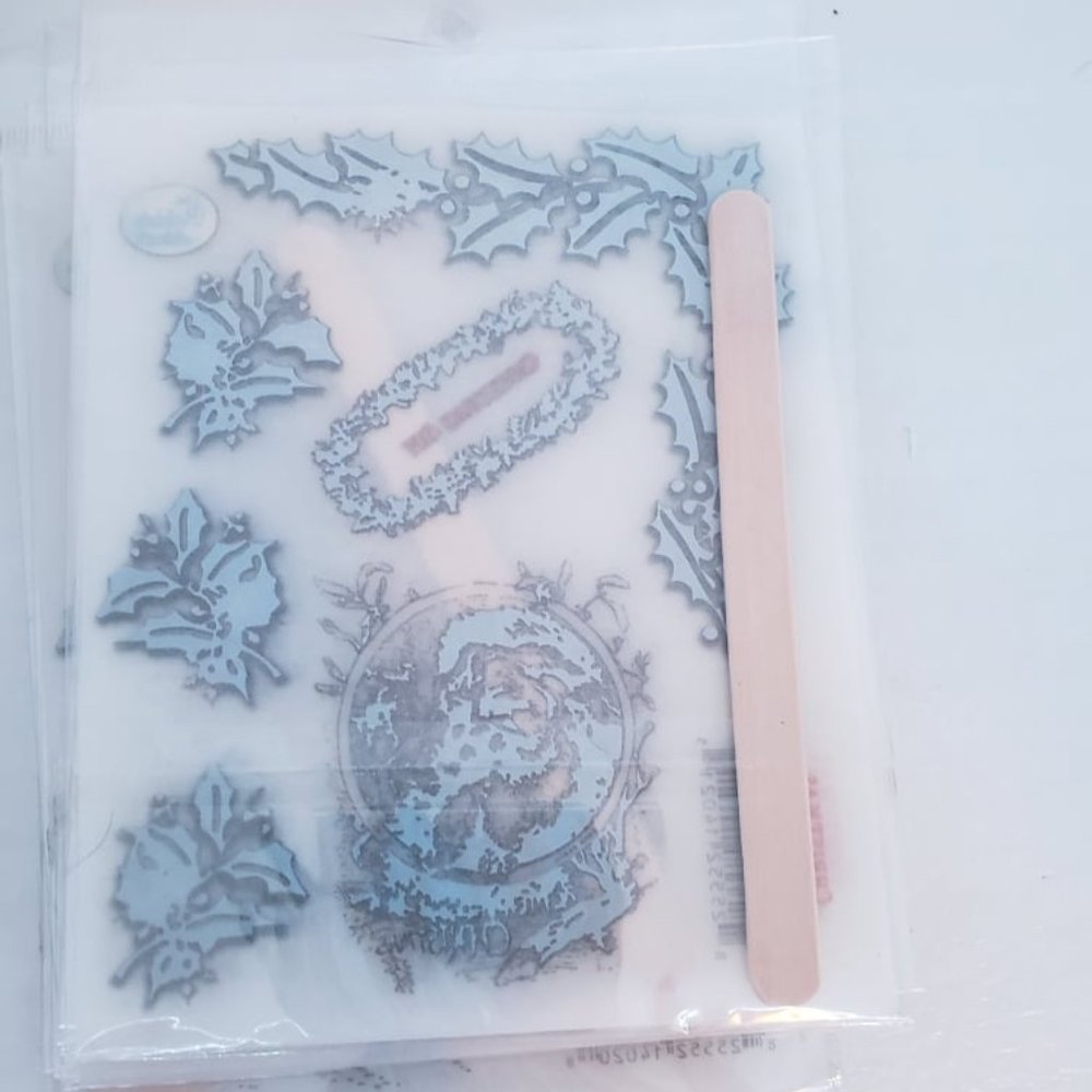 Christmas Robin's Nest Transfer Stickers